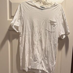 Express White Short Sleeve Tee